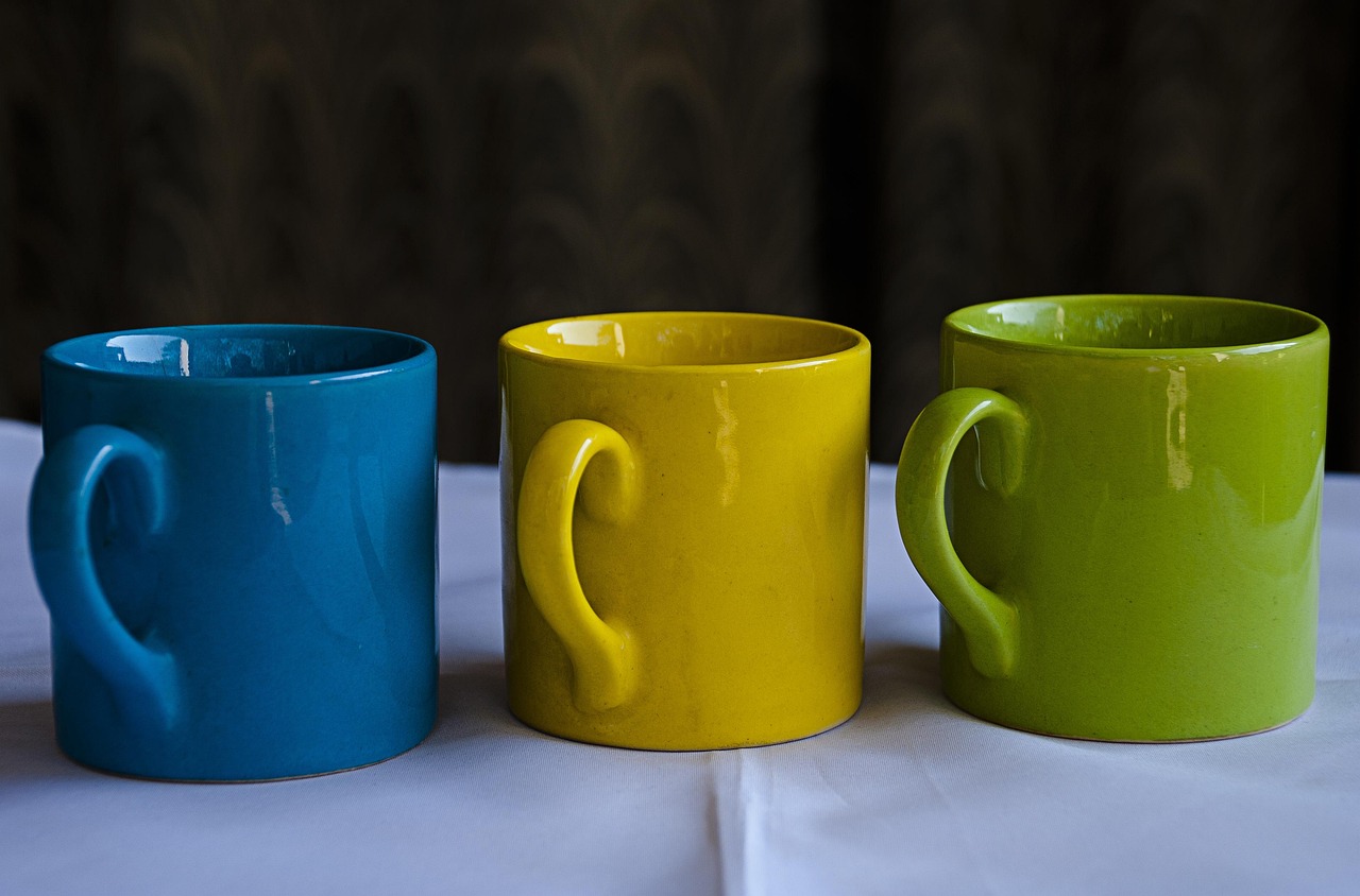 Set de tazas de colores (6 uds)